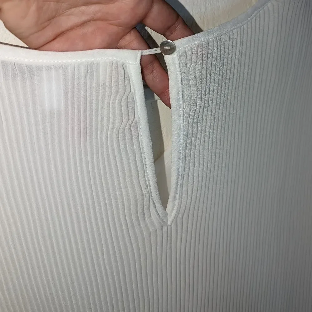 Fever Ribbed Long Sleeve Blouse Size Medium NWT - Picture 5 of 10